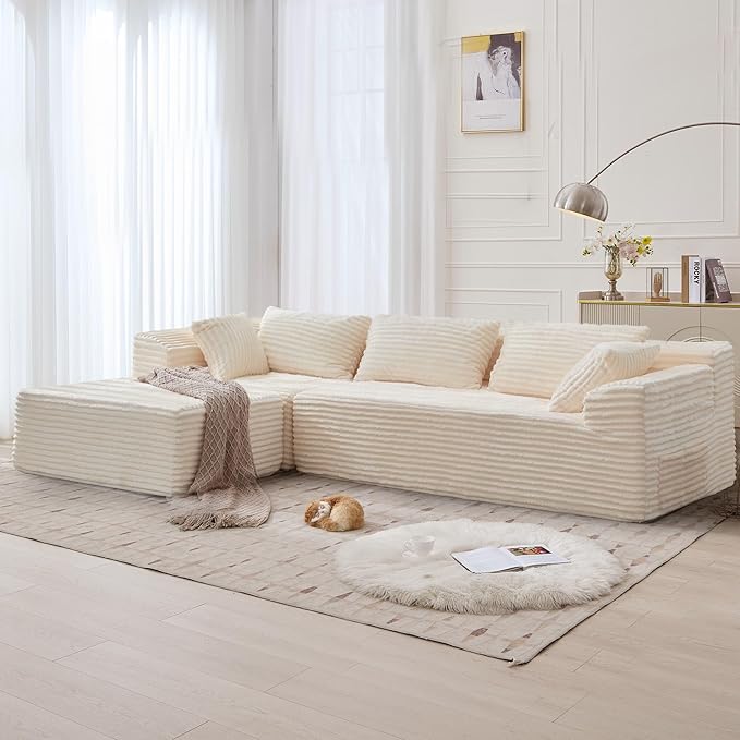 Korser 110" L-Shaped Modular Sectional Sofa - Image 2