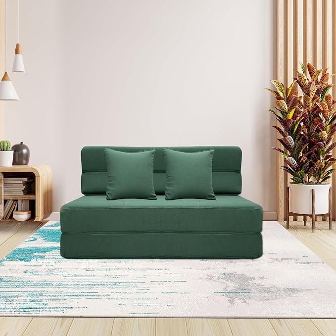ANONER Fold Out Couch Bed Memory Foam Sleeper Chair - Image 6