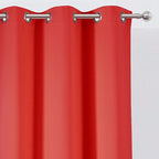 Blackout Curtains 38 x 84 inch/Bright Red Curtains Set of 2 Panels/Thermal - Image 6