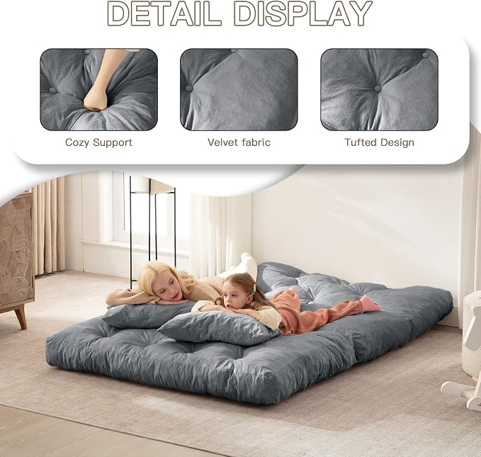 Folding Sofa Bed, Convertible Sleeper Chair - Image 4