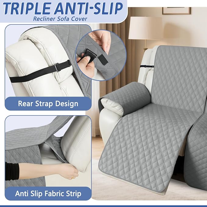 Arfntevss Recliner Sectional Couch Covers 1OO% Waterproof L Shape Sofa Cover - Image 4
