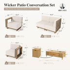 SUNSHINE VALLEY Patio Furniture Set, Sectional Outdoor Conversation Sets - Image 6