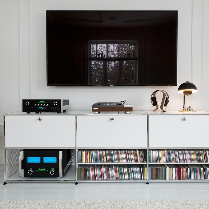 Modern Storage Cabinet White G Versatile Free-Standing Organizer - Image 9