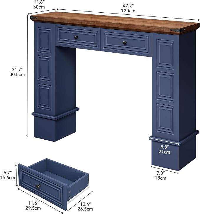 YITAHOME Farmhouse Console Table - Image 2