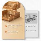 Merysen 3 Tier Wooden Fruit Basket - Image 2