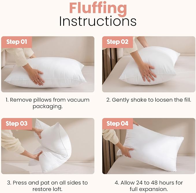 Utopia Bedding 16x24 Pillow Inserts, 2 Pack | Indoor cushion inserts - Image 3