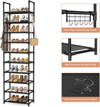 LANTEFUL 10 Tiers Shoe Rack 25 Pairs Large Capacity Tall Shoe Organizer Sturdy - Image 4