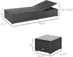 Outsunny Chaise Lounge Chair Set of 2 - Image 7