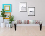 LR Home Multicolor Handmade Upholstered Bench - Image 2
