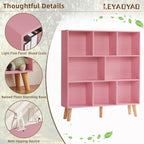 LEYAOYAO 8 Cube Bookshelf, 3 Tier Bookcase - Image 5