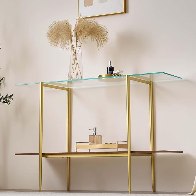 LumFurn Extra Large Glass Console Table - Image 4
