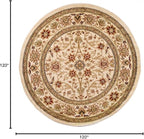 SAFAVIEH Lyndhurst Collection 10' Round Ivory/Ivory LNH212L Traditional - Image 2