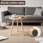 Small Rattan Side Table, Round Side Table - Image 4