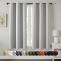 MIULEE Blackout Curtains for Bedroom 2 Panels 40 x 54 Inch Long Silver | by MIULEE