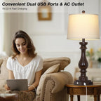 Cinkeda 29" Tall Farmhouse Table Lamp - Image 3