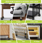 4 Pack Furniture Risers 1 Inch, Adjustable Bed Risers Heavy Duty - Image 3