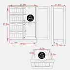 Yardenaler Bathroom Floor Storage Cabinet - Image 3