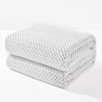 Exclusivo Mezcla Soft Waffle Fleece Bed Blanket King Size, Heather Gray | by ExclusivoMezcla
