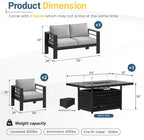 Solaste Aluminum Patio Furniture Set - Image 2