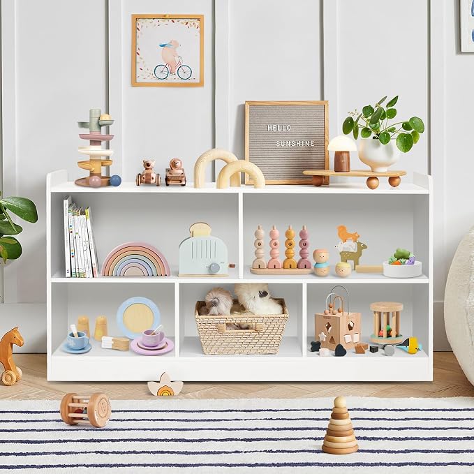 Montessori Shelf, Wooden Toy Storage Organizer by PTINFLUCE