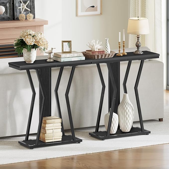 HOOBRO Narrow Console Table, 29.5" Small Entryway Table - Image 2