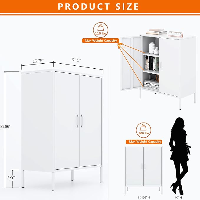 Washsemba Metal Storage Cabinet - Image 3