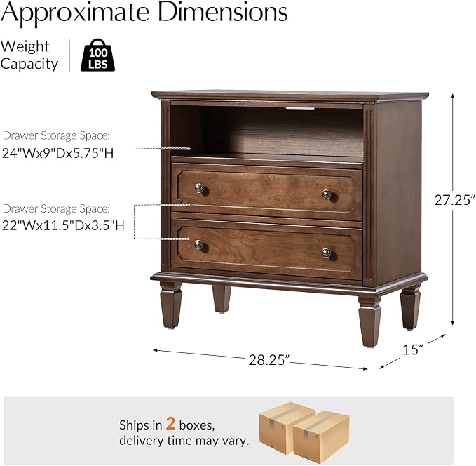 HULALA HOME Farmhouse End Table - Image 2