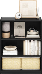 Furinno GEHRY Book Shelf, 3-Tier Small Bookshelf, Bookcase - Image 4