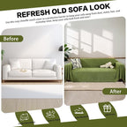 DREAMINGO Sofa Covers Herringbone Jacquard Modern Minimalism Couch Cover Wear - Image 4