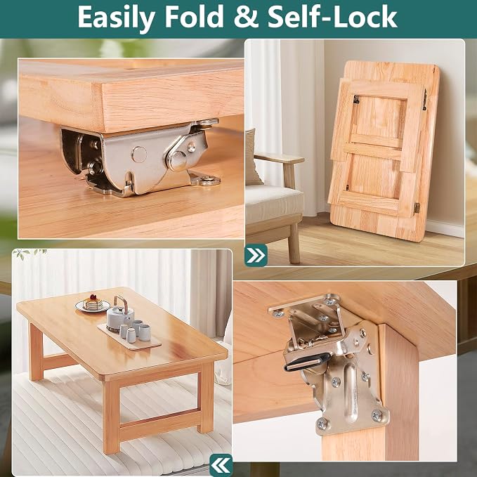4 Pack Folding Brackets, Self-Lock Hinge - Image 4