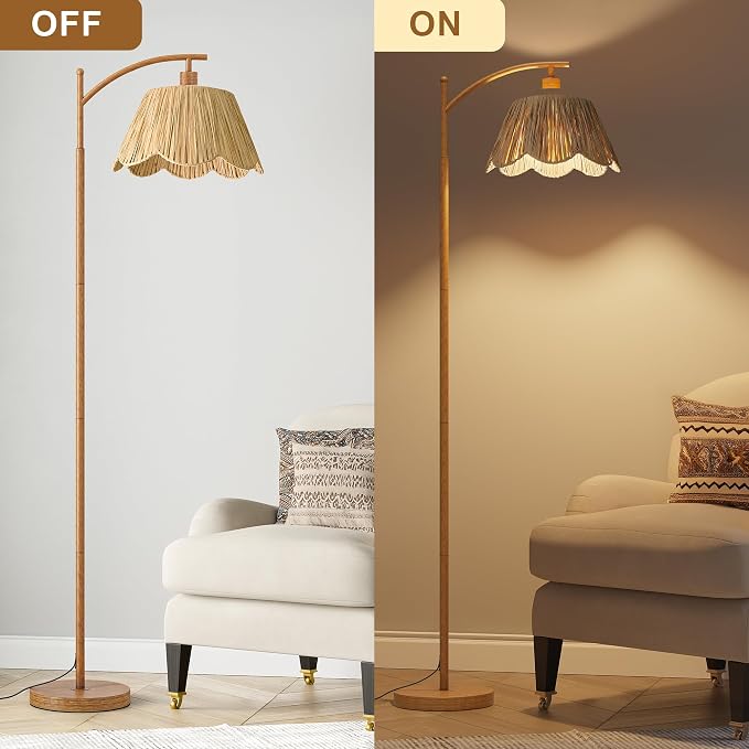 Oneach Boho Floor Lamp for Living Room - Image 5