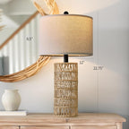OYEARS 22.5" Boho Table Lamps Set of 2 - Image 3