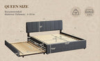 Queen Size Upholstered Platform Bed - Image 4