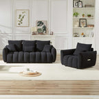 Antetek 35" Modern Accent Single Sofa Chair, Comfy Deep Seat Teddy Living Room - Image 5