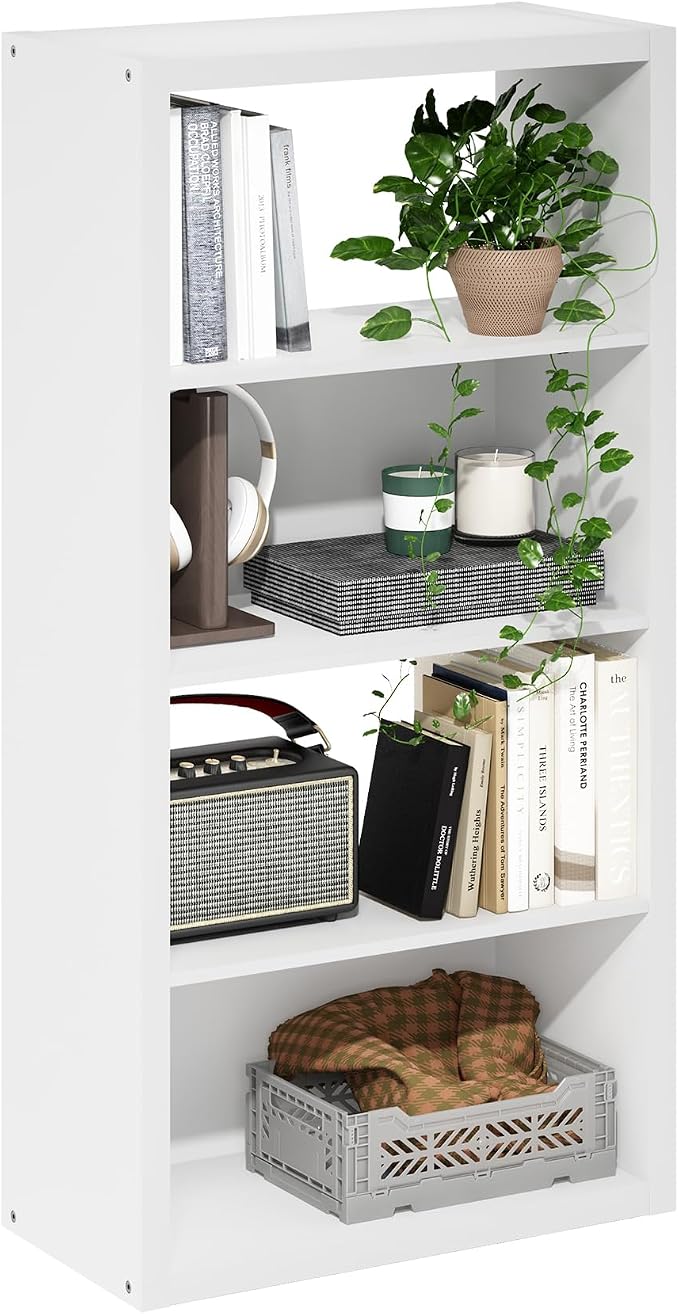 Furinno Viola Book Shelf, 4-Tier Bookshelf, Extra Thick Frame Bookcase by Furinno-FitsYourSpaceFitsYourBudget