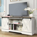 4 EVER WINNER TV Stand for 65 Inch TV for Living Room, Modern Farmhouse Barn - Image 6