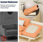 8Pcs Outdoor Cushion Covers, Stretch Patio Furniture Couch Chair Slipcovers | - Image 7