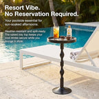 Small Round Drink Table, Pedestal Tables, Small Round Side Table - Image 8