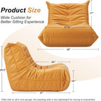 Hobestluk Giant Bean Bag Chair Lazy Floor Sofa, Memory Foam Fireside Sofa - Image 2