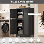Bevivog Black Metal Locker Cabinet - Image 4