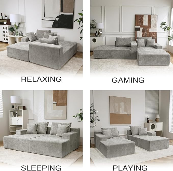 SYTOPIA Loveseat Chaise Lounge - Image 6