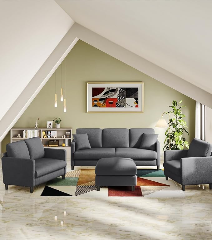 Welzona 83" Couches for Living Room, Teddy Sofa Couch - Image 8