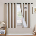 H.VERSAILTEX Linen Curtains 100% Blackout Curtains by HVERSAILTEX