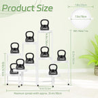 iDavosic.ly Plant Stand Indoor Outdoor, 9 Tier Corner Metal Flower Display - Image 2