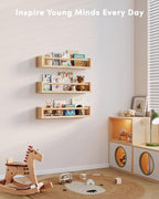 G&W Gruwald Nursery Book Shelves, Hanging Bookshelf, Wall Book Shelves - Image 6