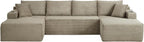 134 Inch Modular Sectional Sleeper Sofa, Boneless Cloud Couch - Image 9