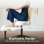 Pinmoco Ergonomic Cross Legged Chair, 360° Swivel Meditation Chair - Image 7