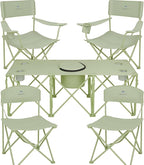 Camping Chair Set of 3, Outdoor Folding Camping Chairs by CAMPHILL