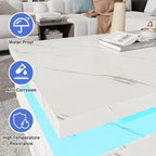 47.2 inch Modern High Glossy LED Coffee Table - Image 5