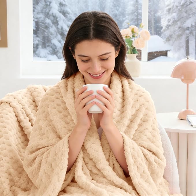 BEDELITE Blush Sand Twin Blanket - Image 3